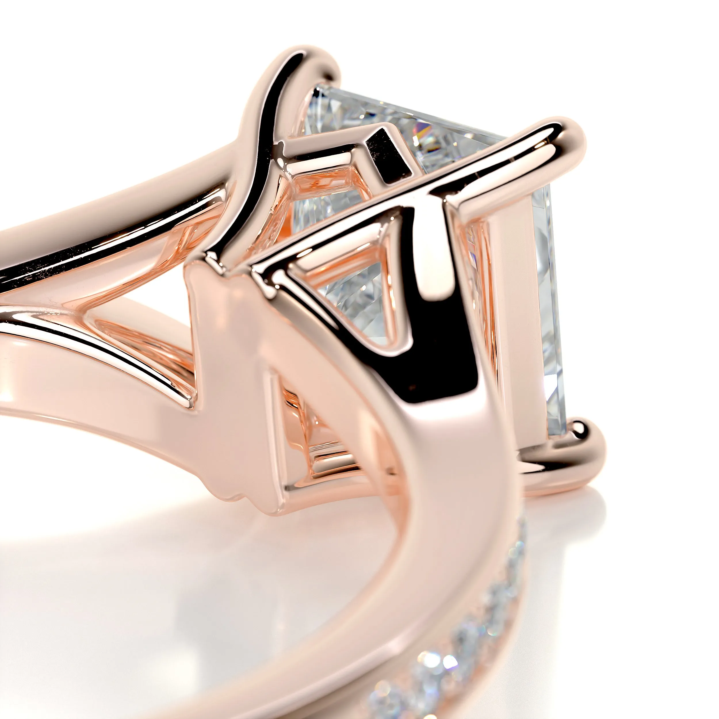 Alexandria Diamond Engagement Ring -14K Rose Gold