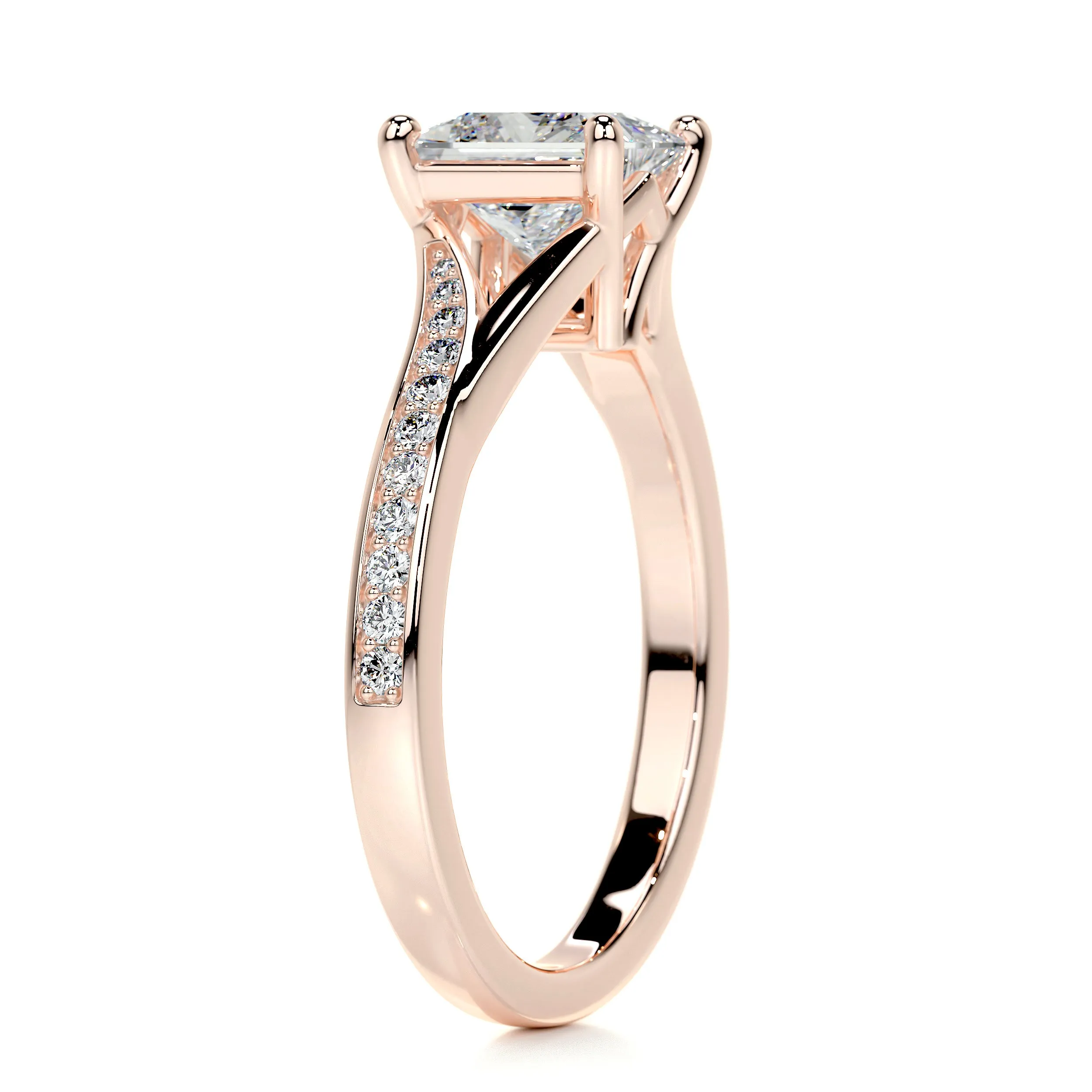 Alexandria Diamond Engagement Ring -14K Rose Gold