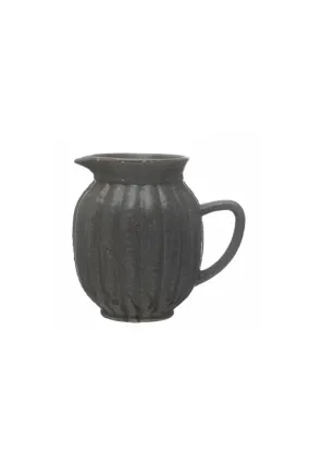 Black Fluted Pitcher