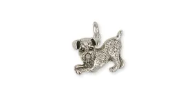 Brussels Griffon Charm Handmade Sterling Silver Dog Jewelry GF1-C