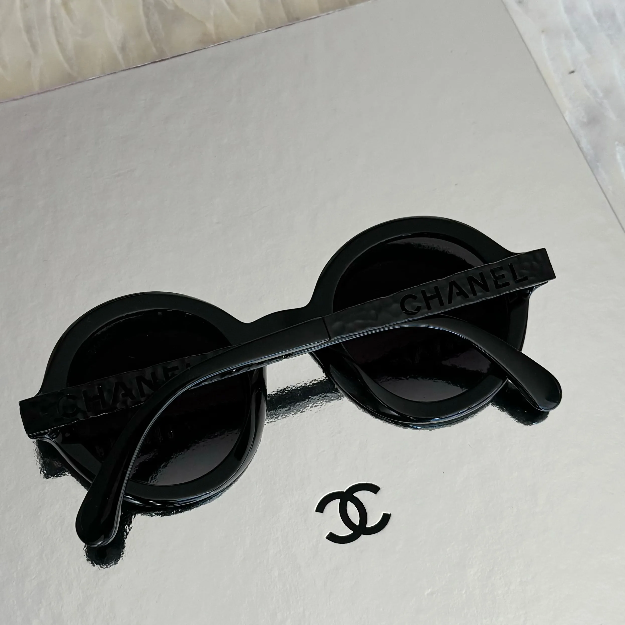 Chanel CHANEL Round Metal Sunglasses