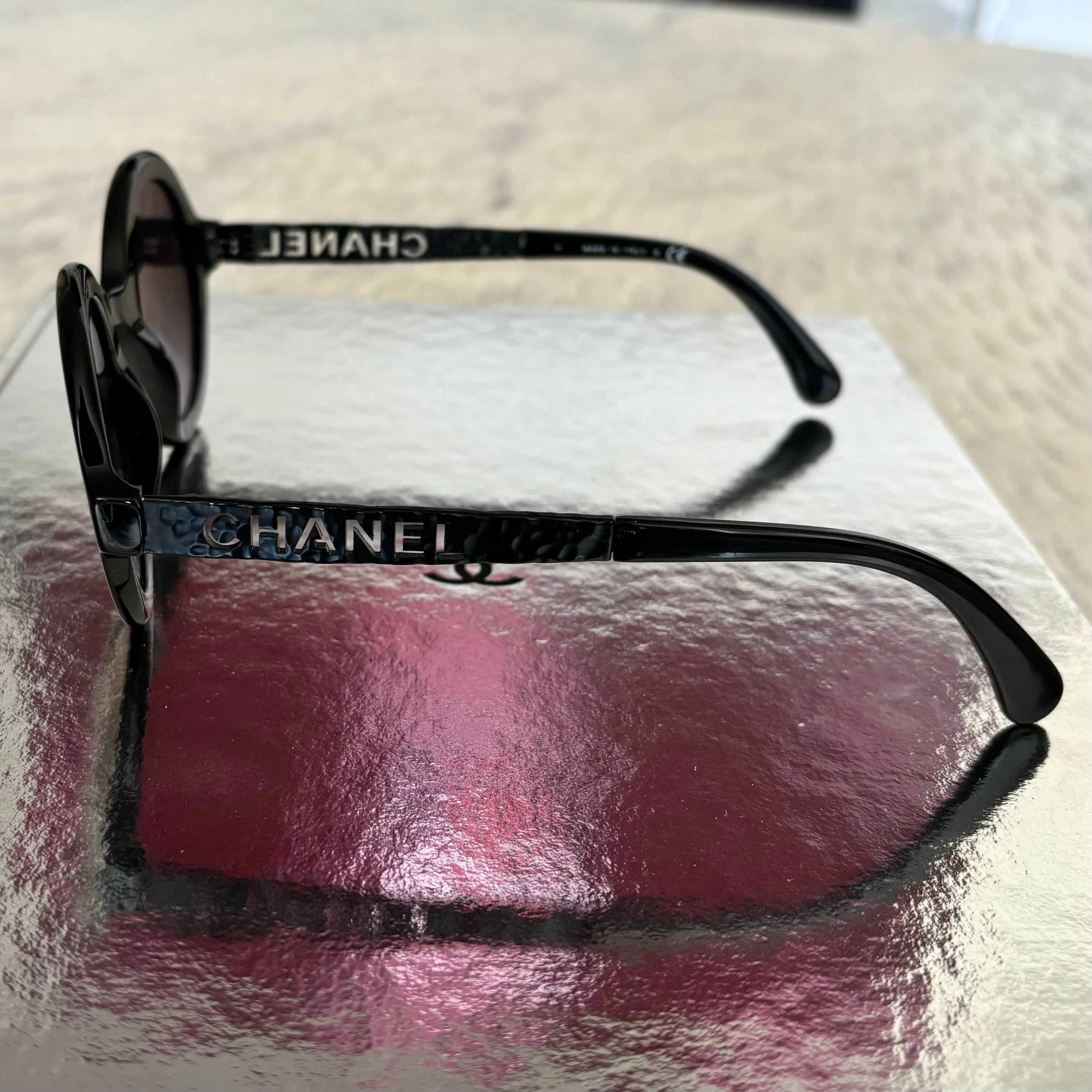 Chanel CHANEL Round Metal Sunglasses