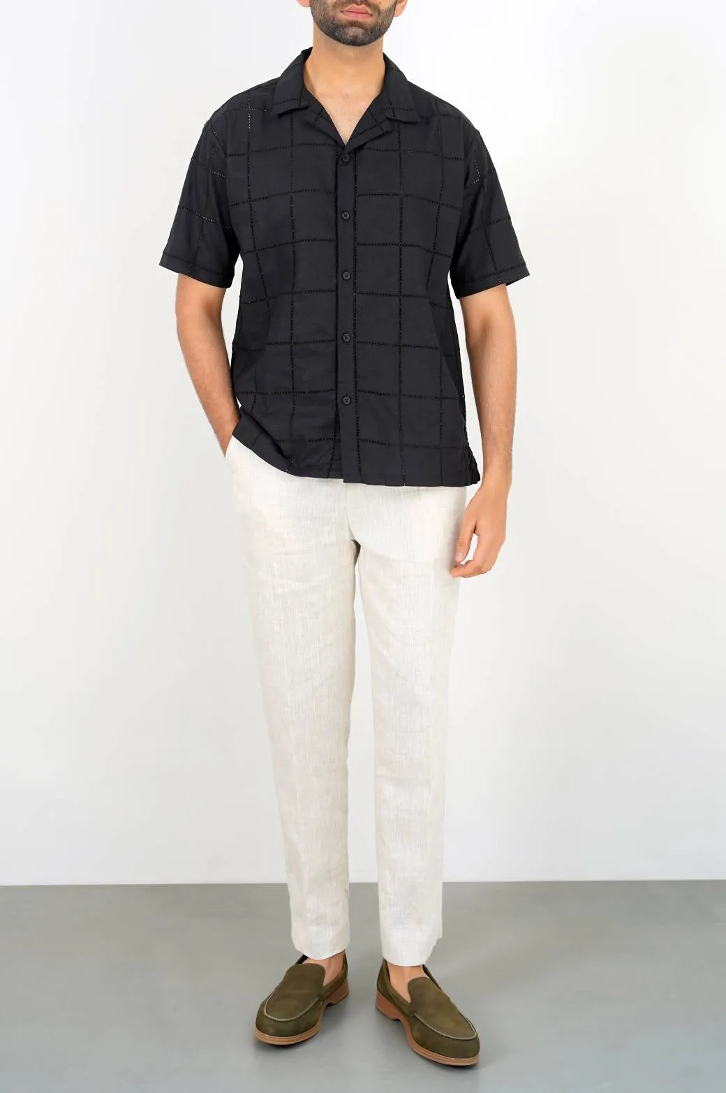 CUTWORK SAFARI SHIRT