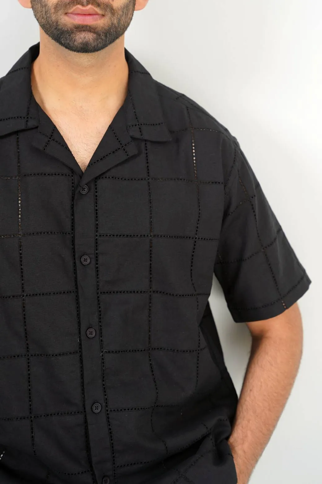 CUTWORK SAFARI SHIRT