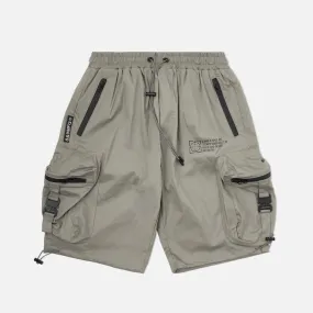 Eight & Nine Combat Nylon Light Grey Shorts