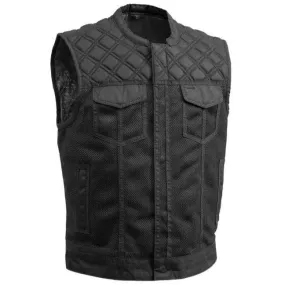 First Mfg Downside Moto Mesh Men's Motorcycle Vest