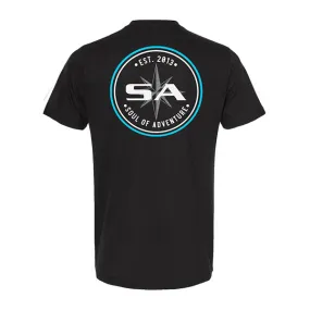 Graphic Tee | SA Blue Circle | Black