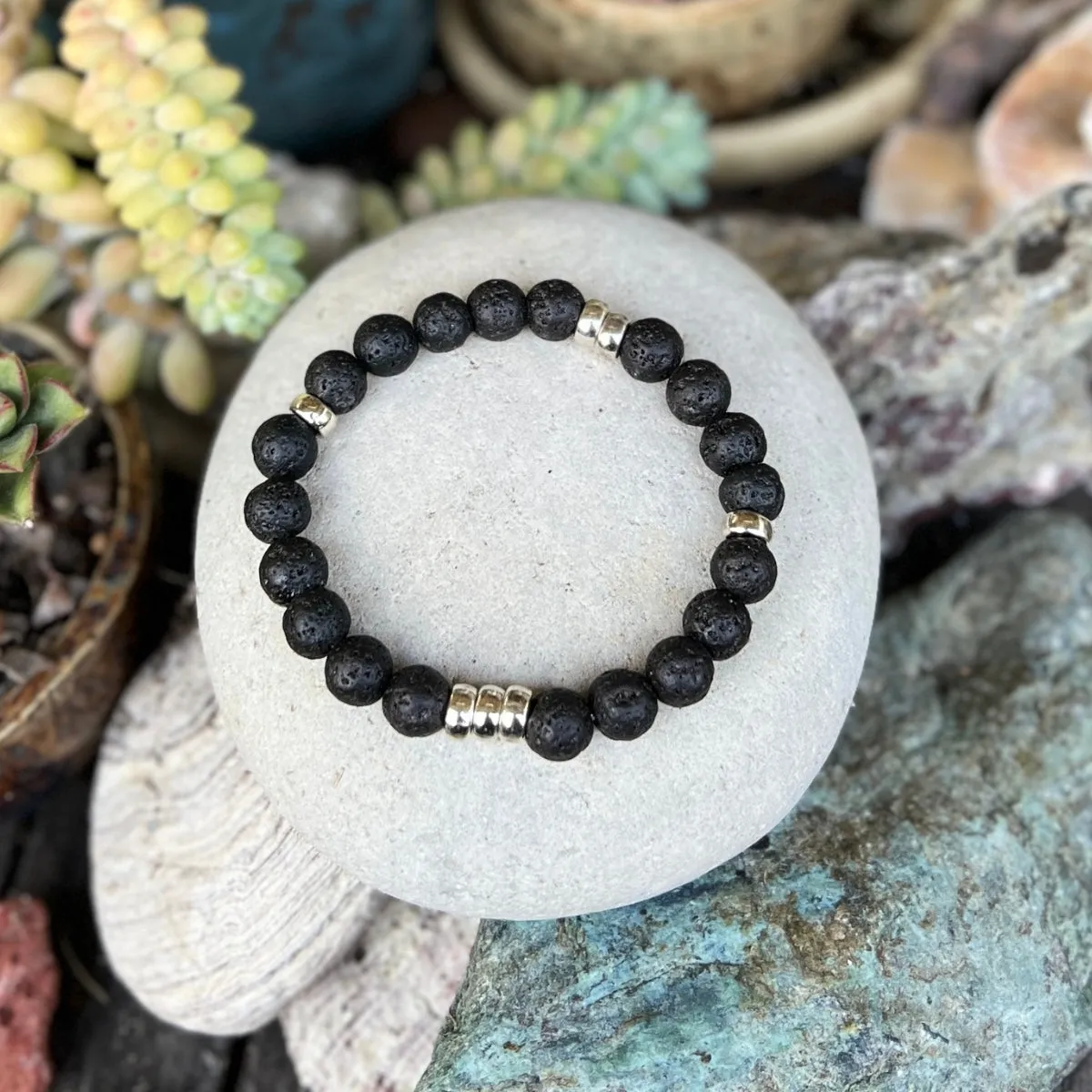 Grounded Healing - Lava Bracelet