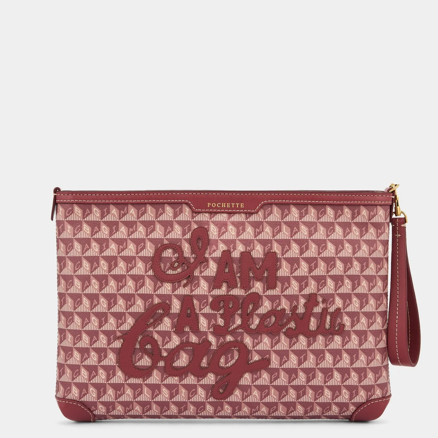 I am a Plastic Bag Motif Pochette