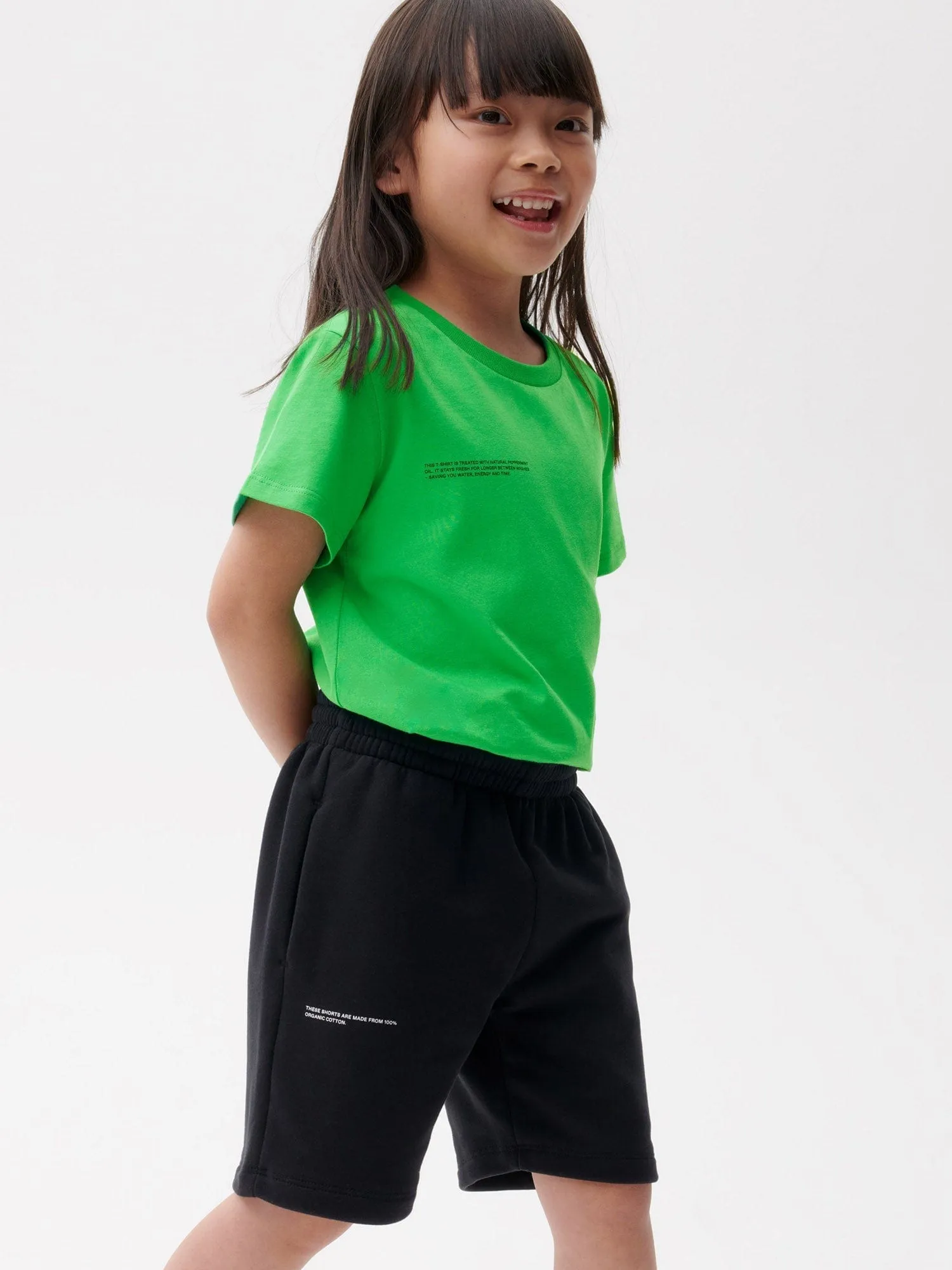 Kids' 365 Midweight Long Shorts—black