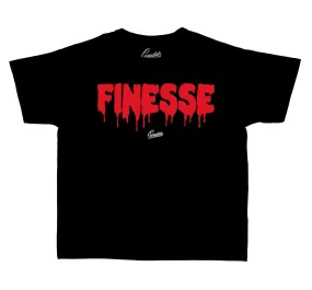 Kids Gym Red 9 Shirt - Finesse - Black