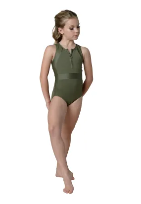 Kids Kinsley Zip Front Leotard