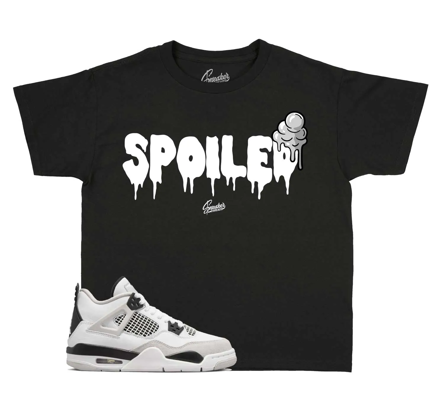 Kids - Military Black 4 Spoiled Shirt