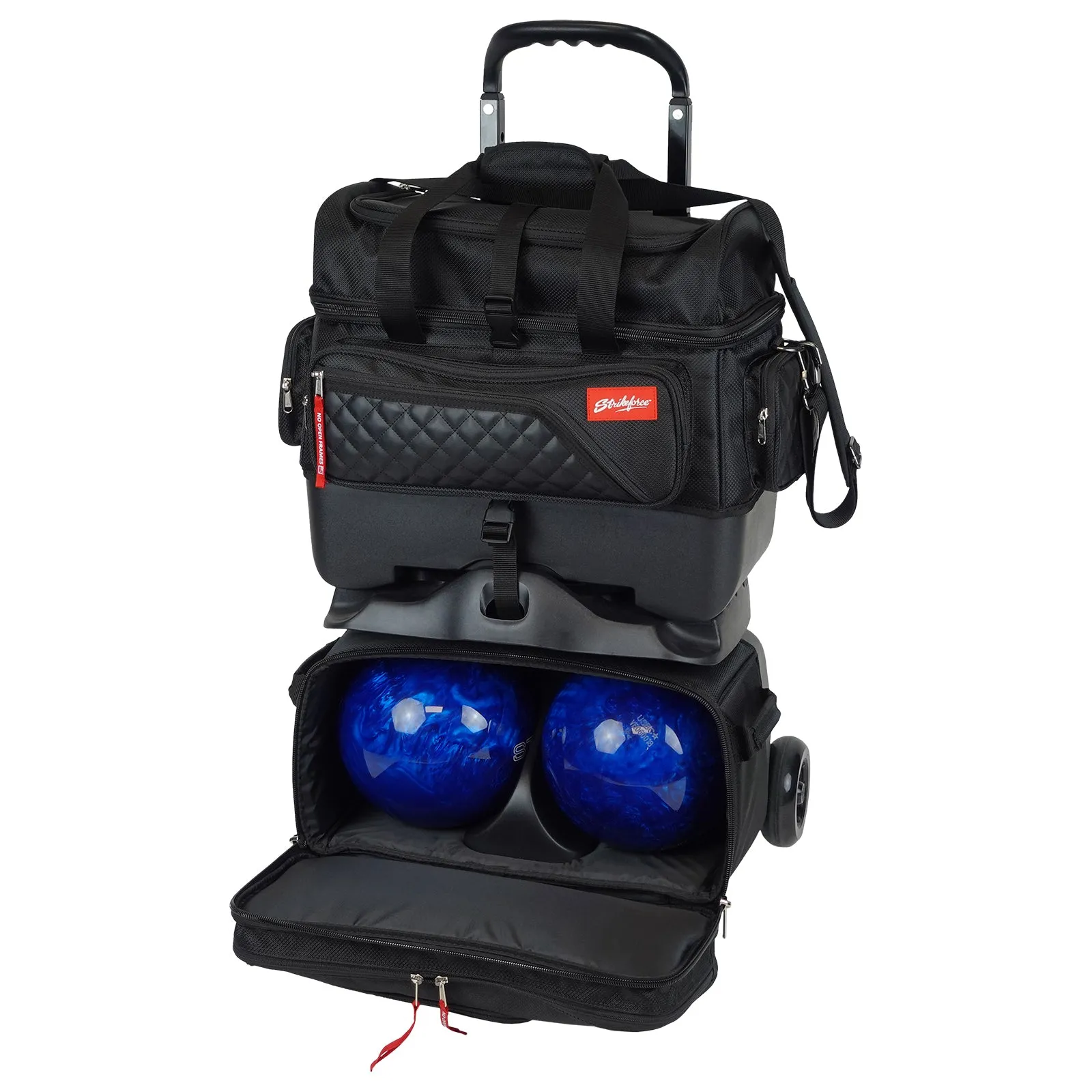 KR Strikeforce Diamond 4 Ball Roller Black Bowling Bag