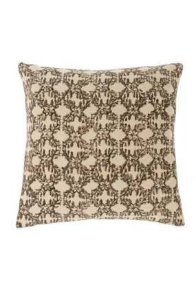 Mara Block Print Chenille Pillow