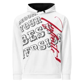 Men's Brand Slogan And Logo Drop Shoulder Hoodie