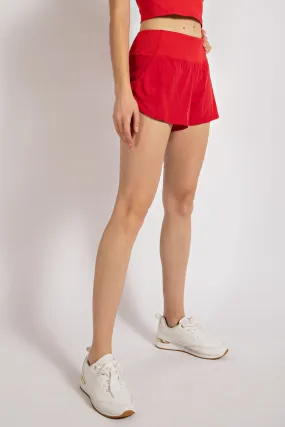 'Notice This' Shorts - Red