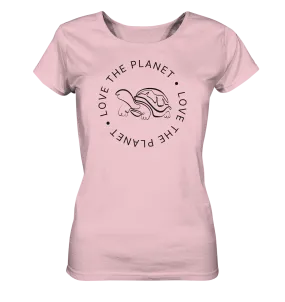 "Love the Planet Schildkröte" - Damen Premium Organic Shirt