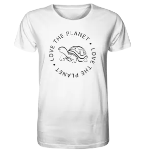 "Love the Planet Schildkröte" - Herren Premium Organic Shirt