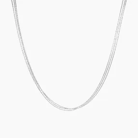 Radiance 3-Strand Necklace in Sterling Silver