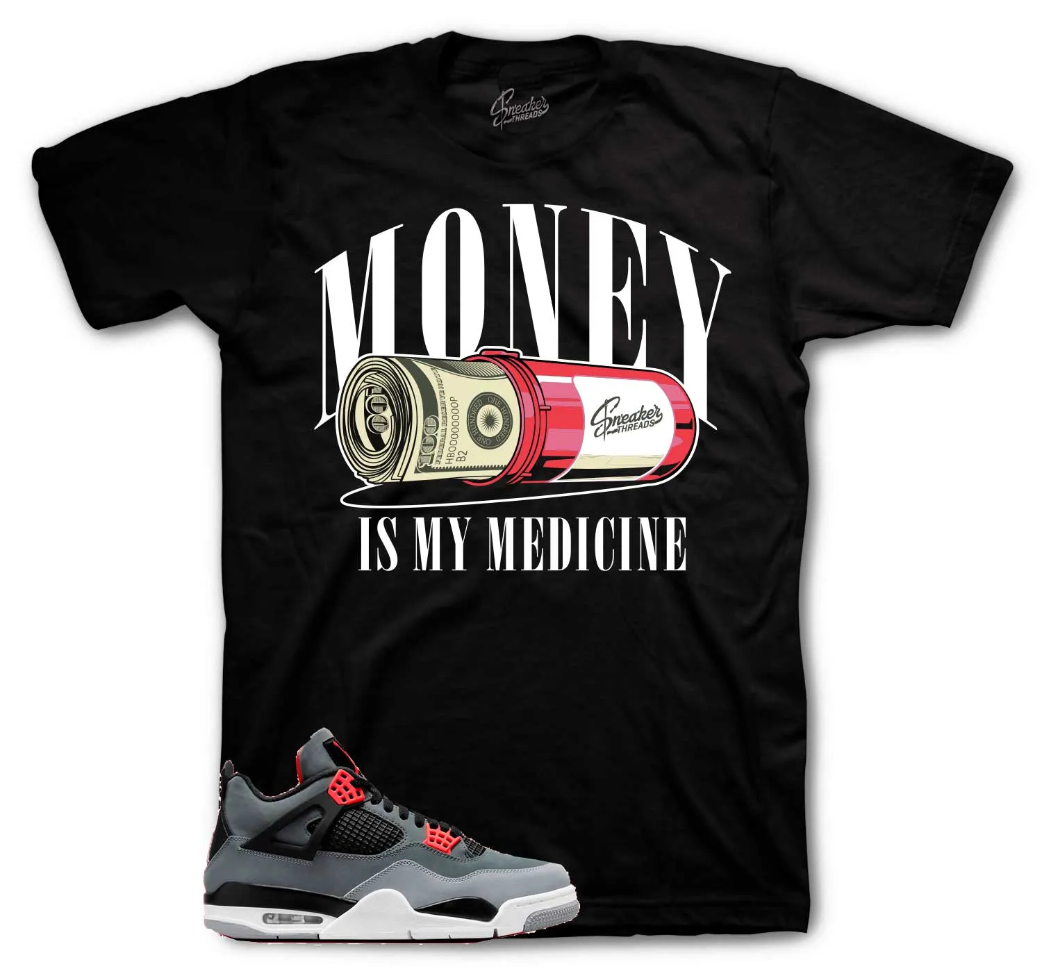 Retro 4 Infrared Money Medicine Shirt