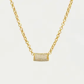 Signature Pavé Tube Necklace