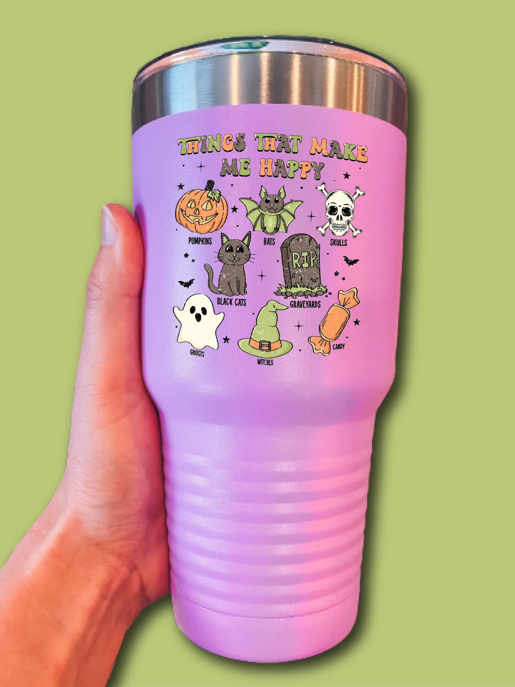 Things That Make Me Happy Halloween - UV TUMBLER