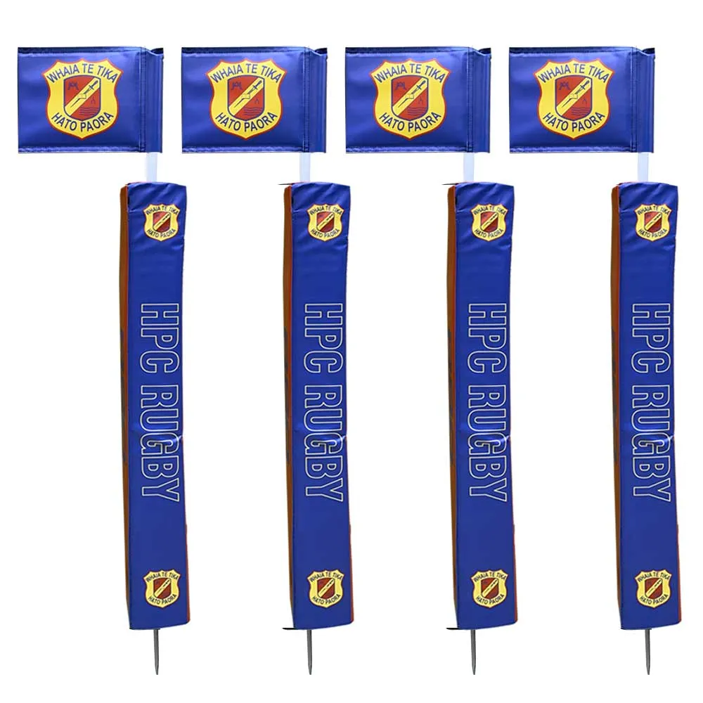 Touchline Pole with Printed Rigid Flag & Protector