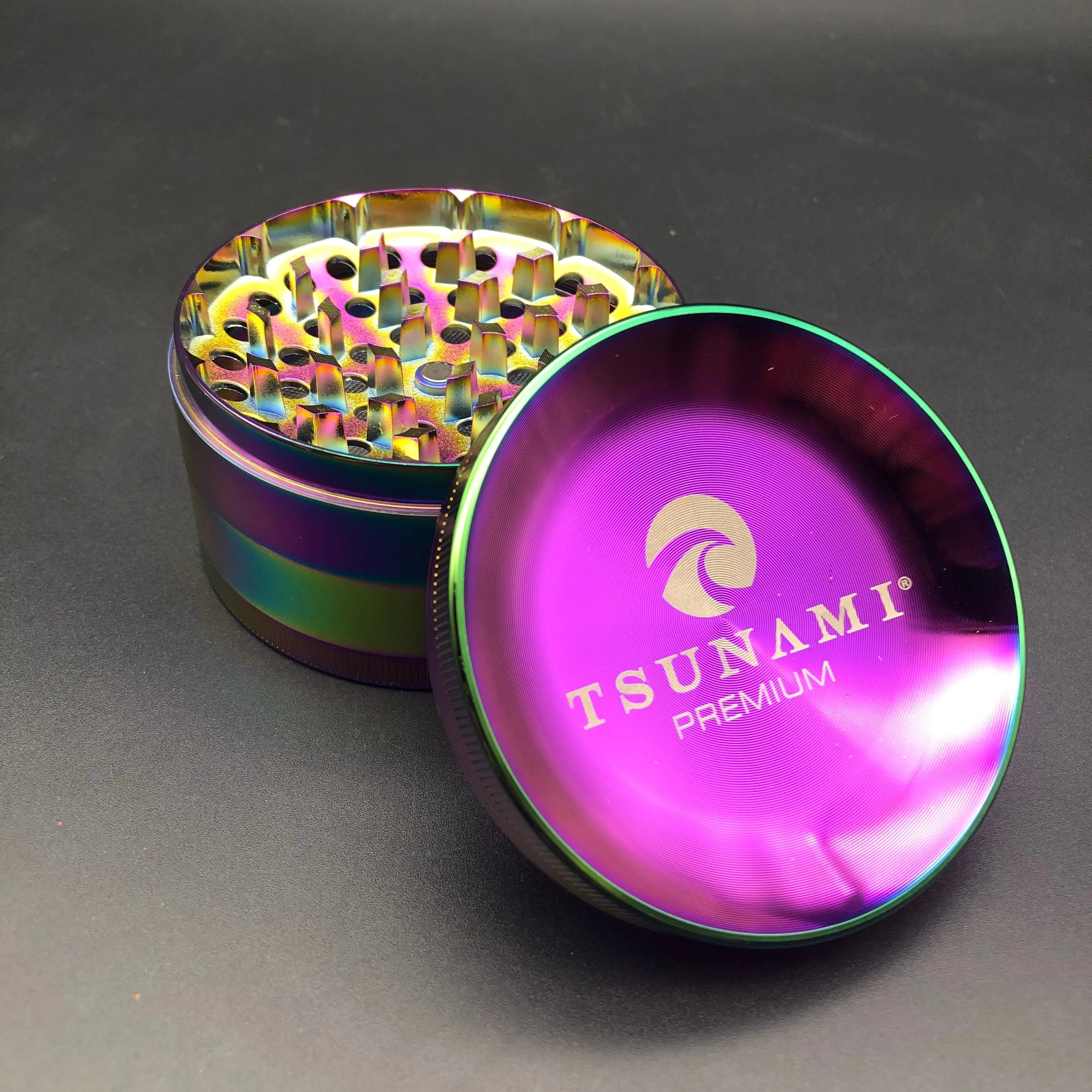 Tsunami Dry Herb Grinder 4 Piece 75mm