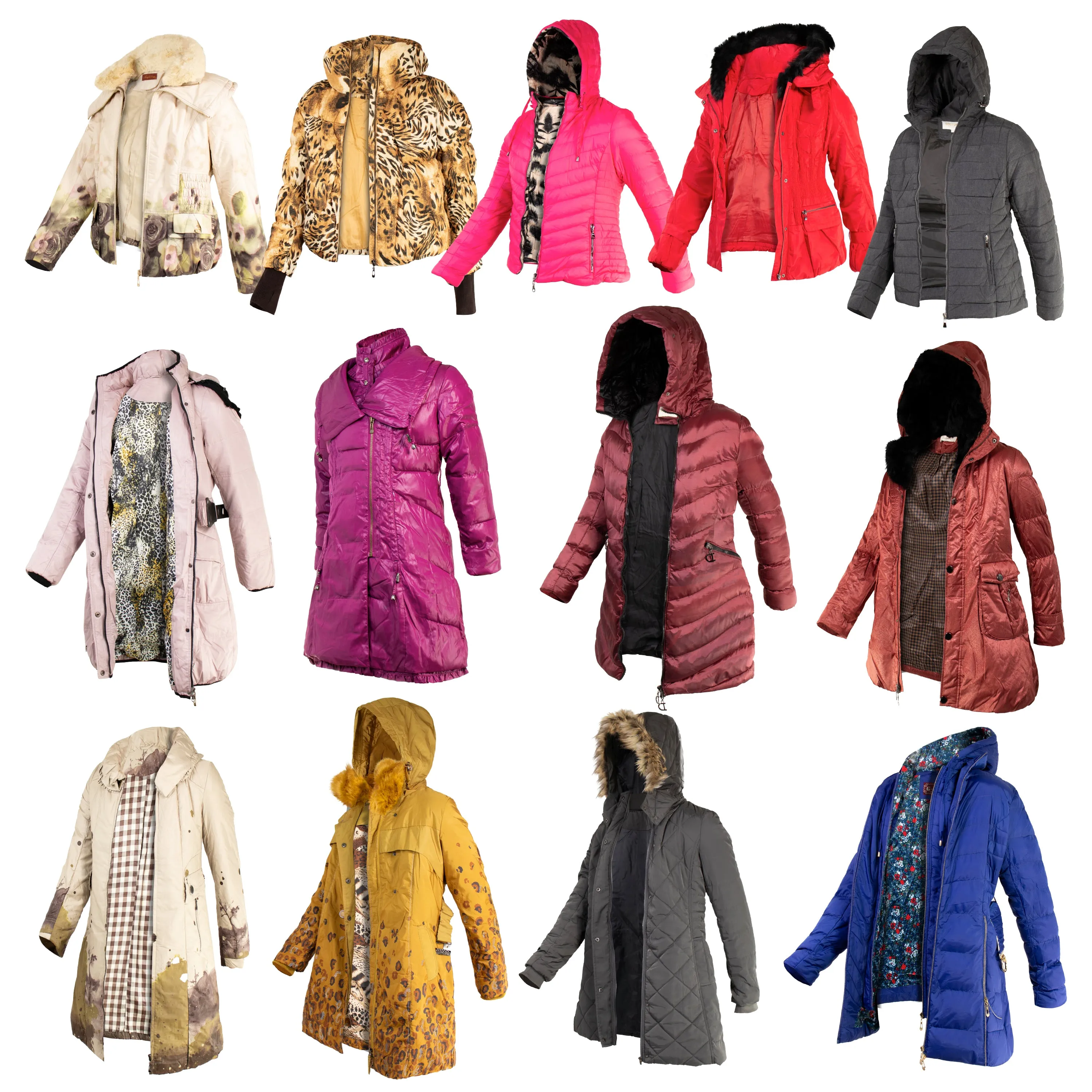 Women's Coats in Assorted Styles & Sizes - Bulk Case of 15 Jackets