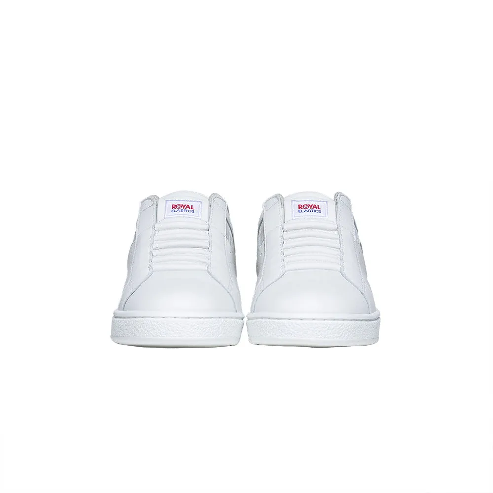 Women's Icon Genesis White Silver Logo Leather Sneakers 91902-008