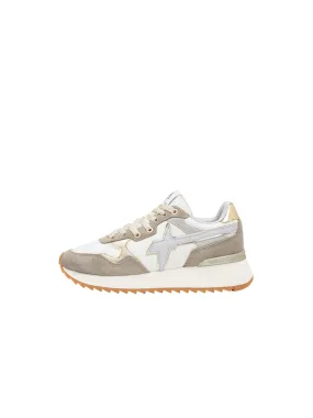 Yak-W. Suede/Nylon/Eco Calf/Plan Sol - Taupe/White