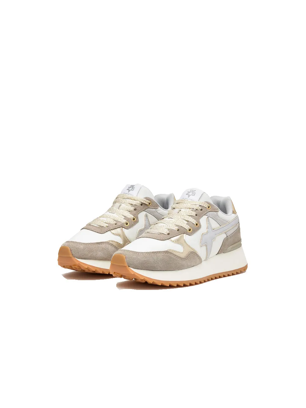 Yak-W. Suede/Nylon/Eco Calf/Plan Sol - Taupe/White